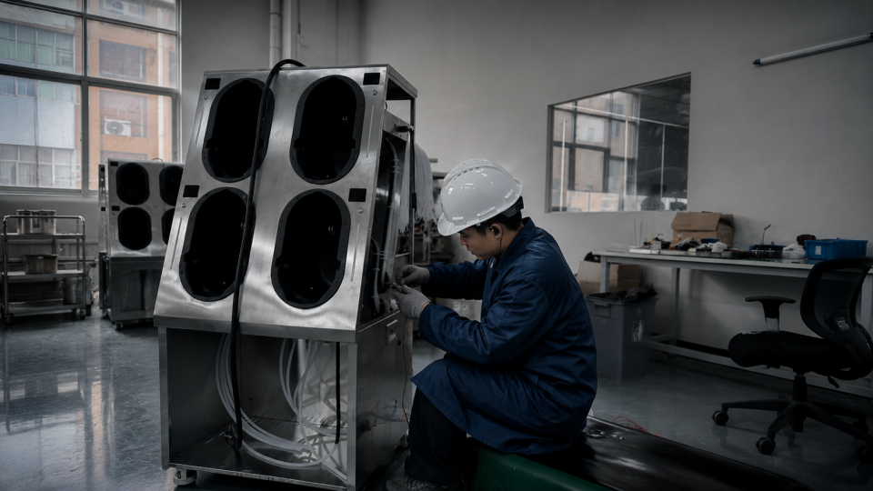 HOUCOOK service engineer on site