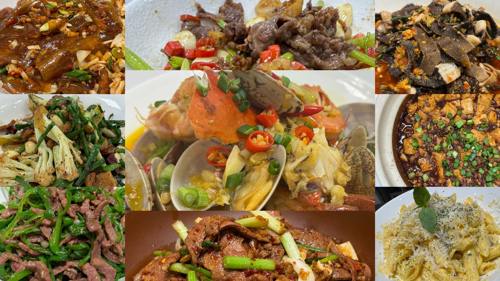 Real dishes cooked by HOUCOOK systems